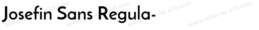 Josefin Sans Regula字体转换